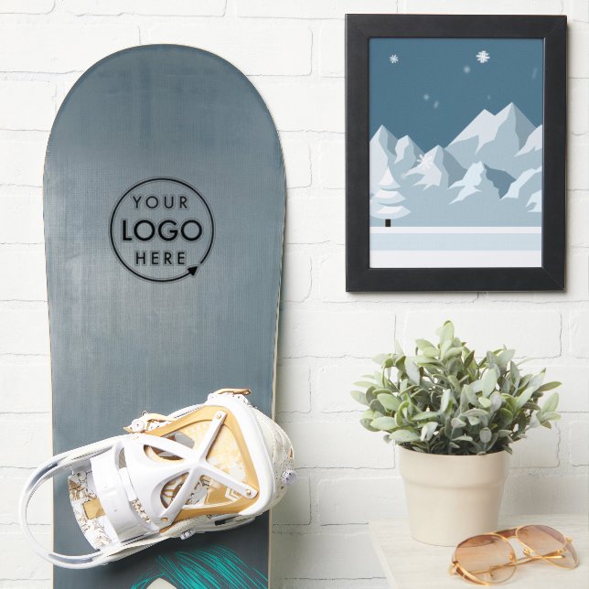Business Logo | Professional Corporate Board Sticker (Snowboard)