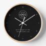 Business Logo Professional Corporate Modern Black Clock