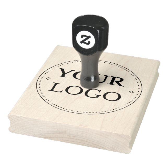 Business Logo Professional Corporate Modern Rubber Stamp (Stamp)