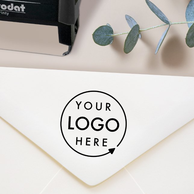 Business Logo | Professional Corporate Modern Self-inking Stamp (Business logo stamp by Guava, perfect for small business branding and packaging.)