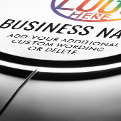 Business Logo Professional Illuminated Backlit LED Sign (Edge)