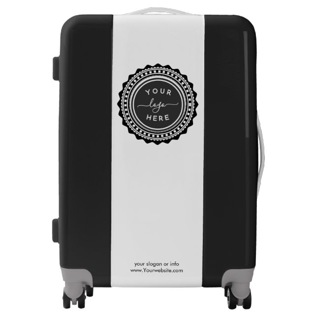 Business Logo | Professional Minimalist White Lugg Luggage (Front)