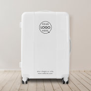 Business Logo | Professional Minimalist White Luggage at Zazzle