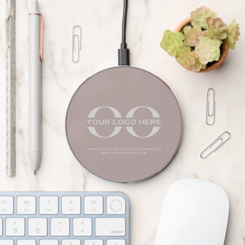 Business Logo Professional Minimalist Wireless Charger