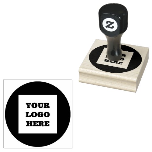 Business Logo Professional Modern Corporate Rubber Stamp