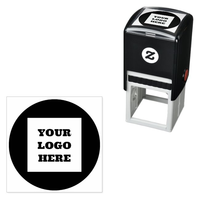 Business Logo Professional Modern Corporate Self-inking Stamp (In Situ)