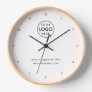 Business Logo | Professional Modern Minimal White Clock