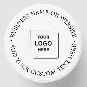 Business Logo   Professional Modern Minimal White  Mini Candle Favors