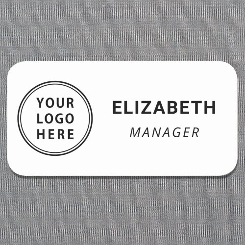 Business Logo Professional Name Tag