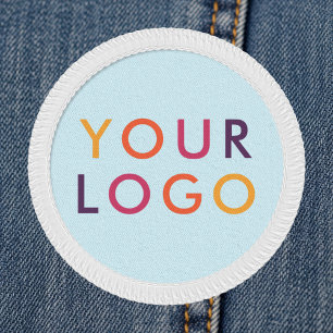 Business Logo Professional Pastel Blue Patch