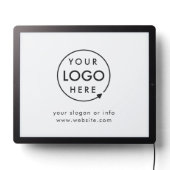Business Logo Professional Promotional Modern LED Sign (Lights Off)