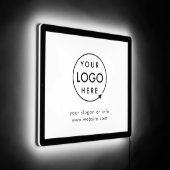 Business Logo Professional Promotional Modern LED Sign (Angle)