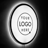 Business Logo Professional Promotional Modern LED Sign (Angle)