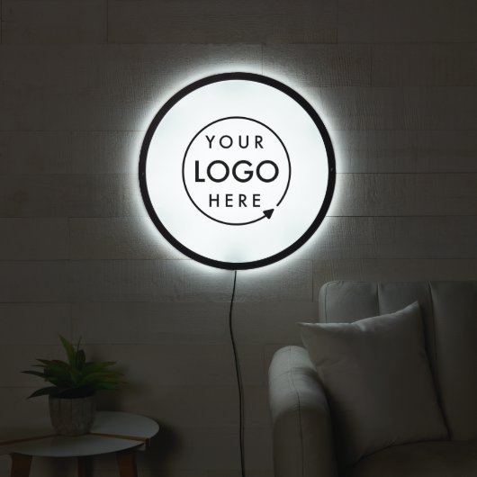 Business Logo Professional Promotional Modern LED Sign (Living Room)