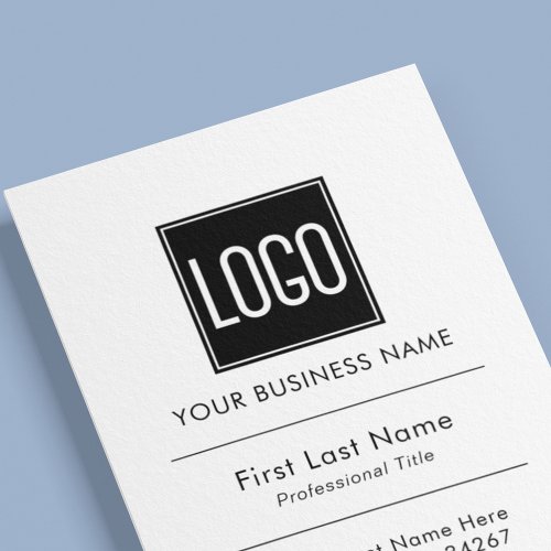 Business Logo  Professional Simple Business Card