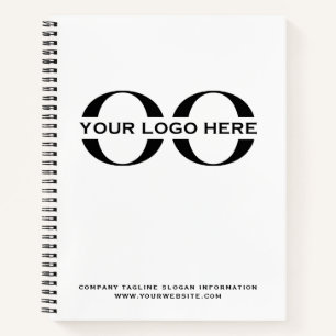 Business Logo Professional White Notebook