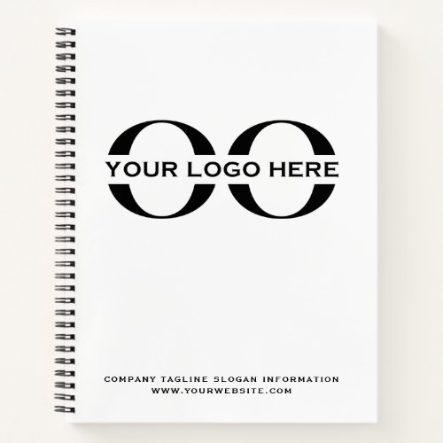 Business Logo Professional White Notebook
