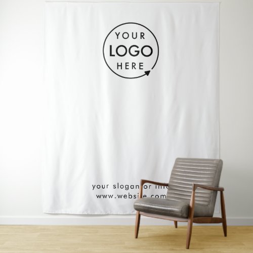 Business Logo  Professional White Photo Backdrop 