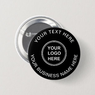 Business Logo Promotional Black Button