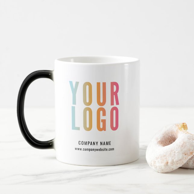 Business Logo Promotional Color Morph Mug (With Donut)