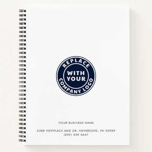 Business Logo Promotional Company Employees Notebook