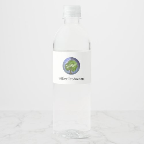 Business Logo Promotional Company Water Bottle Label