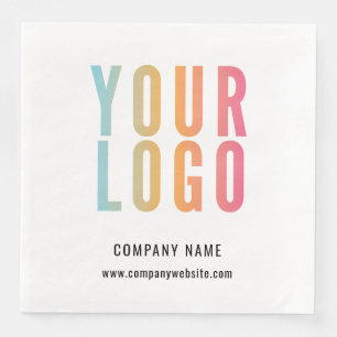 Business Logo Promotional Company White Paper Dinner Napkins
