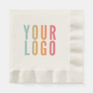 Business Logo Promotional Ecru Napkins