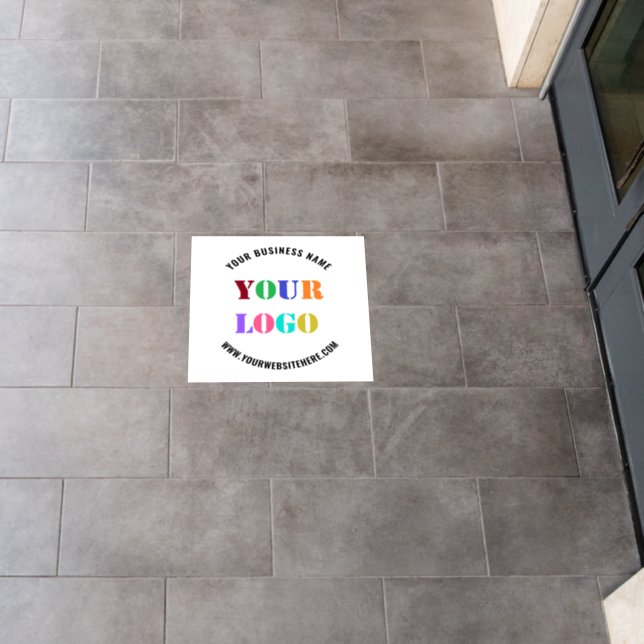 Business Logo Promotional Floor Decals Template (Restaurant)
