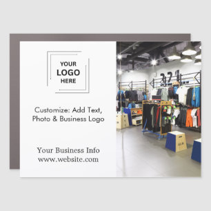 Business Logo   Promotional Marketing Photo Car Magnet