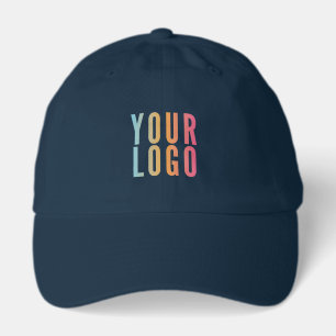 Business Logo Promotional Navy Blue Hat