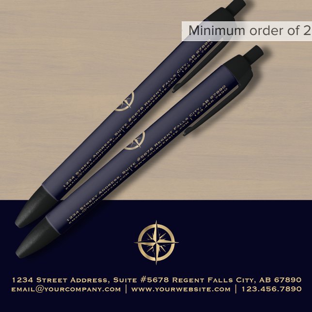 Business Logo Promotional Navy Blue Pen (Creator Uploaded)