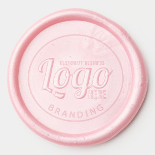 Business Logo Promotional Pink Wax Seal Sticker