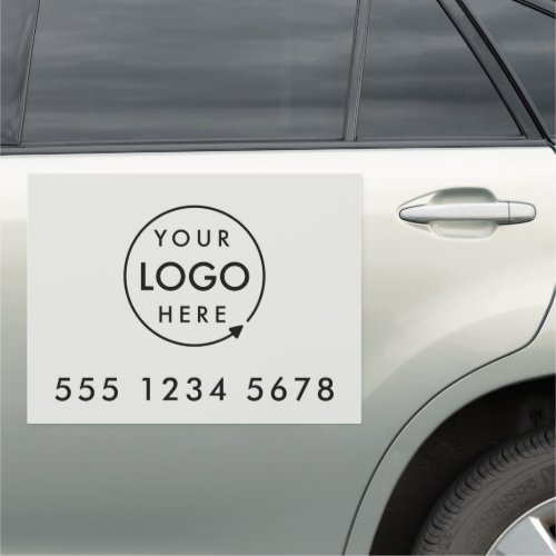 Business Logo Promotional Professional Gray Phone Car Magnet