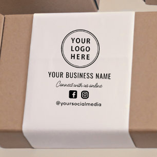 Business Logo Promotional Social Media Self-inking Stamp