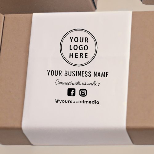 Business Logo Promotional Social Media Self_inking Stamp