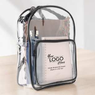 Business Logo Promotional Stadium Clear Backpack
