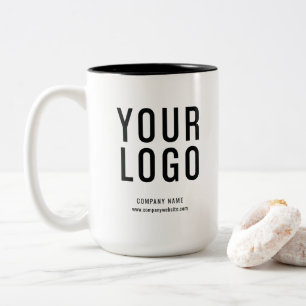 Business Logo Promotional Two-Tone Coffee Mug