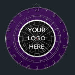 Business Logo Purple Company Promotional Modern Dart Board<br><div class="desc">Business logo,  purple,  company,  modern,  branding,  promotional,  elegant,  dartboard.</div>