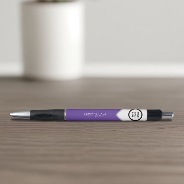 Business Logo Purple Promotional Branding Pen (Creator Uploaded)