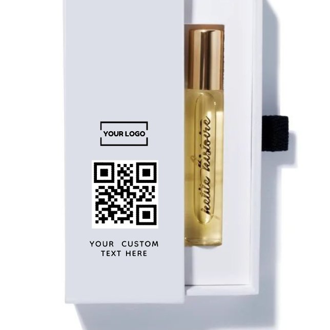 Business logo QR code and custom text  Rubber Stamp (Creator Uploaded)