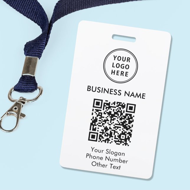 Business Logo QR Code Badge (Creator Uploaded)