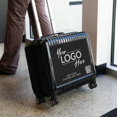 Business Logo QR Code Black Luggage