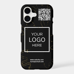 Business Logo QR Code Branding black iPhone 17 Case