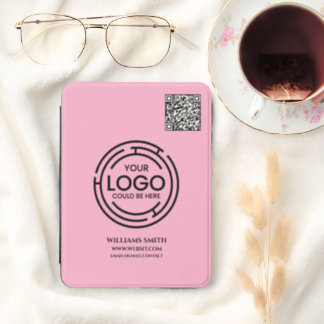 business Logo QR Code Branding Corporate Pink Kindle Cover