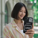 Business Logo QR Code Branding Simple iPhone 13 Case<br><div class="desc">Business Logo QR Code Branding Simple
Perfect case for anyone who wants a trendy and attractive customization,  cute phone case you can customize the background,  QR code,  add your logo,  website and email.
modern, simple, qr code, black, branding, marketing, logo, professional business company, minimalist, </div>