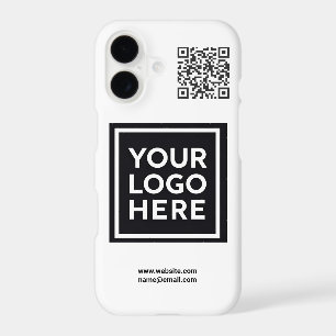 Business Logo QR Code Branding white iPhone 17 Case