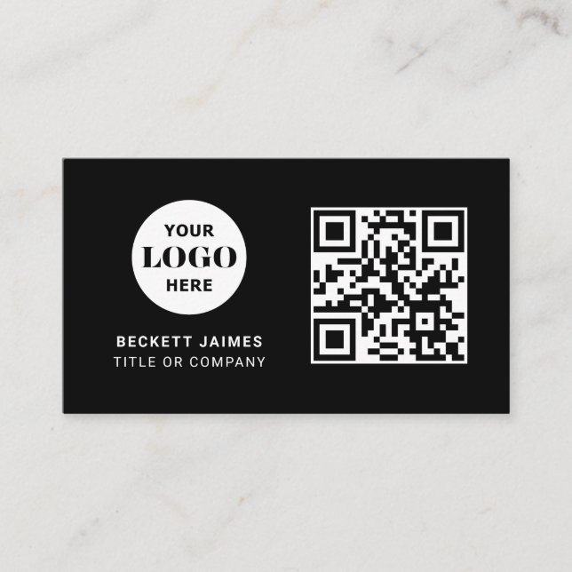 Business Logo QR Code Card (Front)