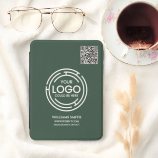 business Logo QR Code Corporate Forest Green Kindle Cover