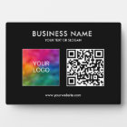 Business Logo QR Code Custom Template Horizontal